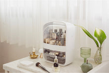 Load image into Gallery viewer, White maxi makeup organizer on a bright vanity
