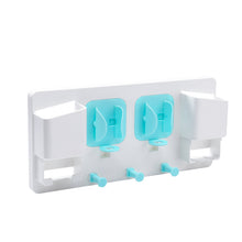 Laden Sie das Bild in den Galerie-Viewer, Blue multifunction wall bathroom rack
