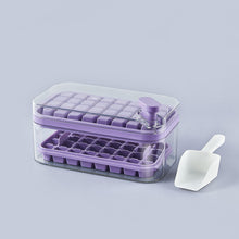 Load image into Gallery viewer, Purple double layer ice cube tray box
