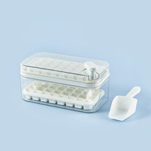 Load image into Gallery viewer, White double layer ice cube tray box
