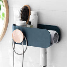 Laden Sie das Bild in den Galerie-Viewer, Hair dryer holder with brush beside a mirror
