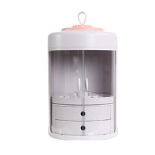 Load image into Gallery viewer, Pink lid 360 rotating makeup organizer
