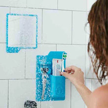 Load image into Gallery viewer, Silicone holder on shower tiles
