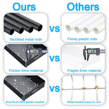 Laden Sie das Bild in den Galerie-Viewer, Thick metal rods and sturdy baskets comparison
