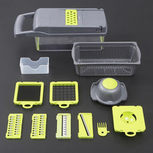 Load image into Gallery viewer, Gray vegetable chopper set with accessories
